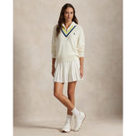 RLX Ralph Lauren Women's Quarter Zip Wool Blend Pullover - Antique White