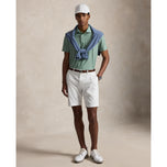 RLX Ralph Lauren Printed Lightweight Airflow Golf Polo Shirt - Outback Green Bulldog Foulard