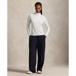 RLX Ralph Lauren Women's UV Stretch Jersey 1/4 Zip Golf Pullover - Ceramic White
