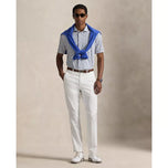 RLX Ralph Lauren Printed Lightweight Airflow Golf Polo Shirt - White Navy Chin Chin Rlx