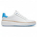 Cole Haan Women's GrandPrø Topspin Waterproof Golf Shoes - Optic White/Azure Blue