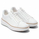 Cole Haan GrandPrø Topspin Waterproof Wide Golf Shoes - White/Natural