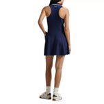 RLX Ralph Lauren Women's Active Cable 1/4 Zip Golf Dress - Refined Navy/Ceramic White