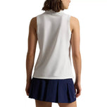RLX Ralph Lauren Women's Tour Performance Sleeveless Golf Polo Shirt - Ceramic White