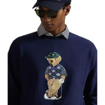 RLX Ralph Lauren Polo Bear Heavy Weight Terry Golf Crewneck - Refined Navy