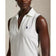 RLX Ralph Lauren Women's Tailored Fit V-Neck Sleeveless Golf Polo Shirt - Ceramic White