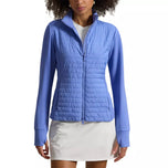 RLX Ralph Lauren Women's Cool Wool Hybrid Performance Full-Zip Golf Jacket - Blue Mist