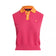RLX Ralph Lauren Women's Sleeveless Knitted Golf Polo Shirt - Hot Pink/Key West Orange