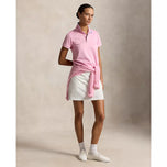 RLX Ralph Lauren Women's Tour Pique Golf Shirt - Light Pink/Ceramic White/Blue Mist