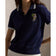 RLX Ralph Lauren Women's Tour Pique Bear Polo Shirt - Refined Navy