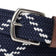 RLX Ralph Lauren Leather Trim Webbed Stripe Golf Belt - Refined Navy/Ceramic White