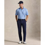 RLX Ralph Lauren Printed Lightweight Airflow Golf Polo Shirt - Fall Blue Magnolia Diamond
