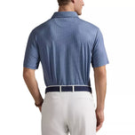 RLX Ralph Lauren Printed Lightweight Airflow Golf Polo Shirt - Old Royal Bulldog Foulard