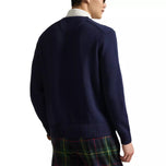 RLX Ralph Lauren Polo Bear Knitted 2/48 Cotton Coolmax Golf Pullover - Refined Navy