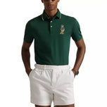 RLX Ralph Lauren Polo Bear Air Pique Golf Polo Shirt - Moss Agate