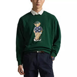 RLX Ralph Lauren Polo Bear Heavy Weight Terry Golf Crewneck - Moss Agate