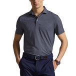 RLX Ralph Lauren Printed Lightweight Airflow Golf Polo Shirt - Refined Navy Magnolia Diamond