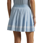RLX Ralph Lauren Women's 4-Way Stretch Pleated Golf Skort - Cold Spring/Ceramic White
